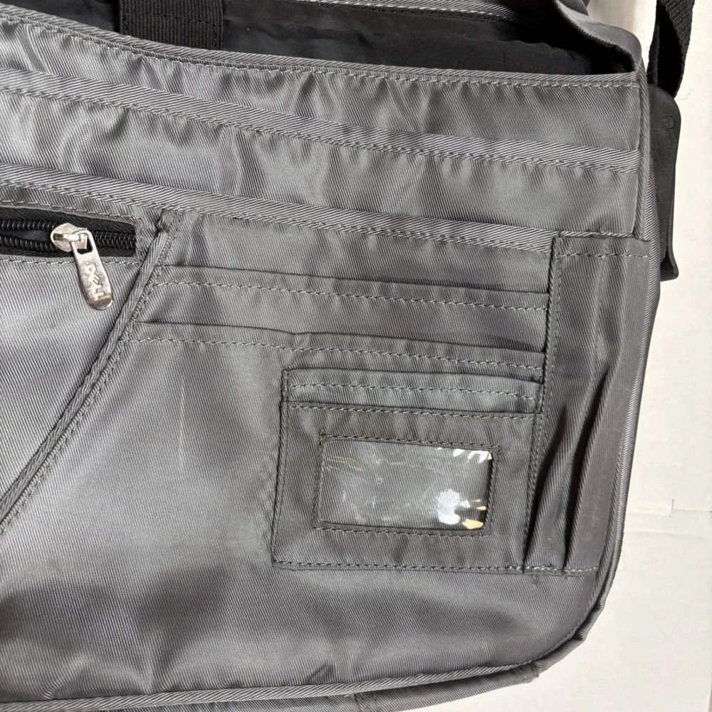 DELL Messenger Bag Men's‎ OS Gray Laptop Briefcase Tech Commuter Utility